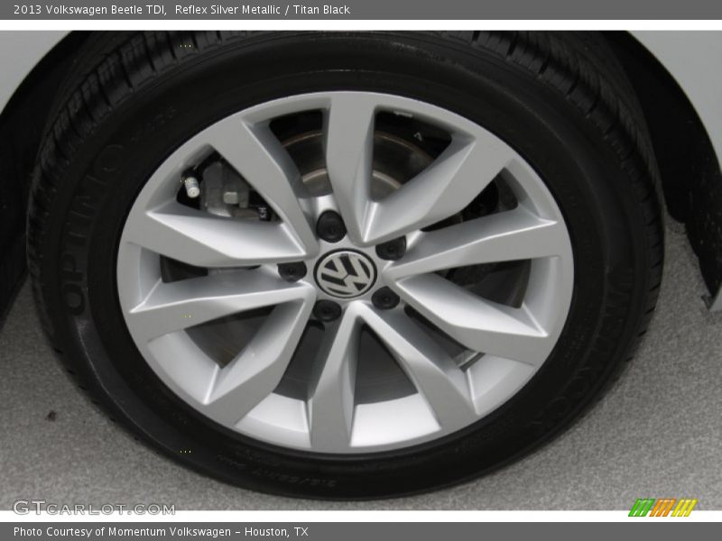 Reflex Silver Metallic / Titan Black 2013 Volkswagen Beetle TDI