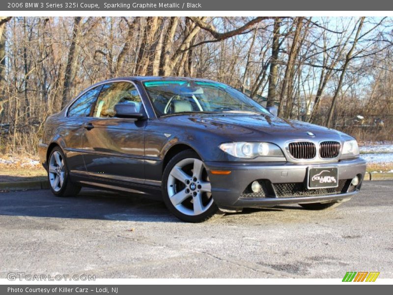 Sparkling Graphite Metallic / Black 2006 BMW 3 Series 325i Coupe