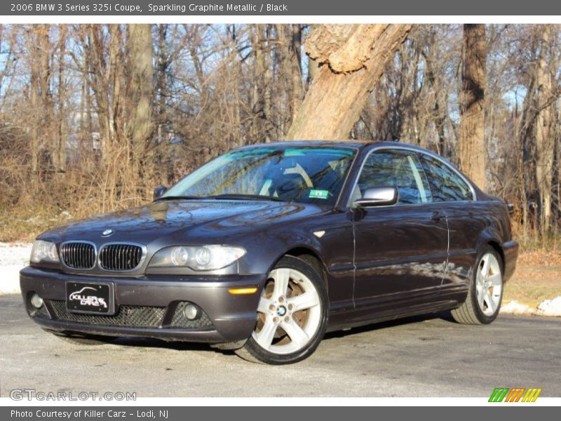 Sparkling Graphite Metallic / Black 2006 BMW 3 Series 325i Coupe