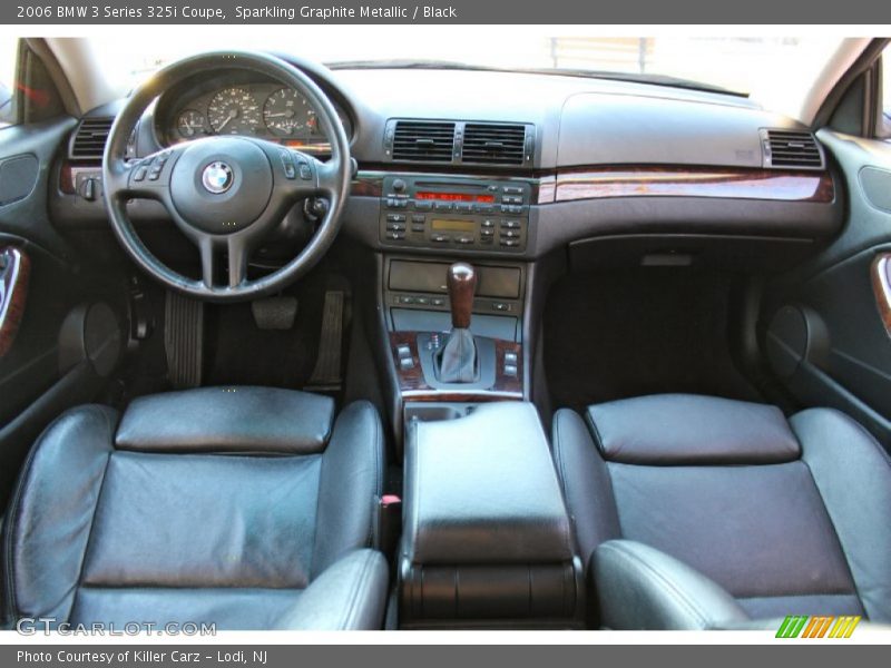 Sparkling Graphite Metallic / Black 2006 BMW 3 Series 325i Coupe
