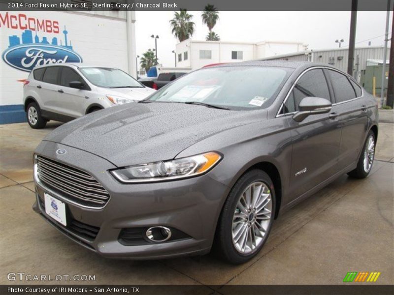 Sterling Gray / Charcoal Black 2014 Ford Fusion Hybrid SE