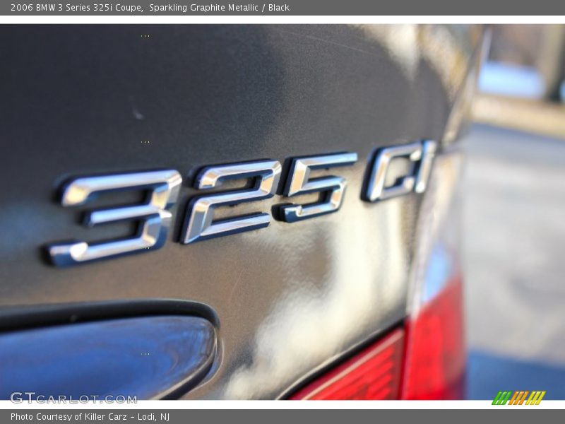 Sparkling Graphite Metallic / Black 2006 BMW 3 Series 325i Coupe