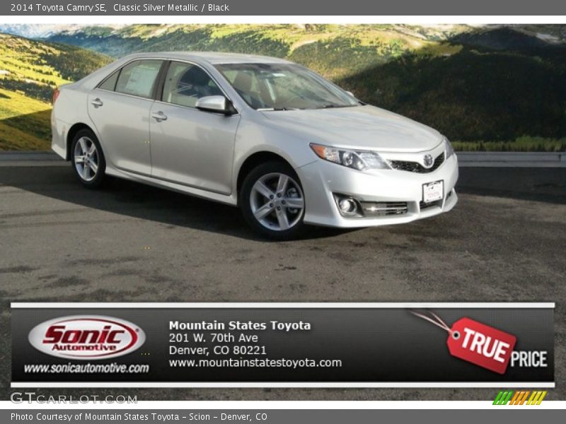 Classic Silver Metallic / Black 2014 Toyota Camry SE