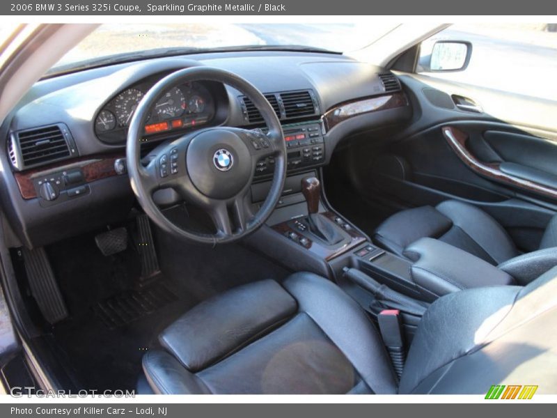 Sparkling Graphite Metallic / Black 2006 BMW 3 Series 325i Coupe