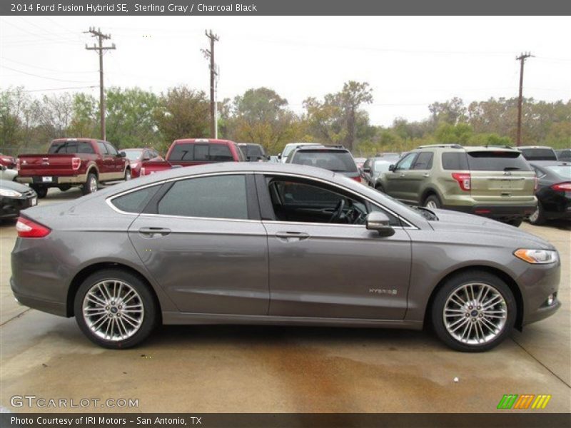 Sterling Gray / Charcoal Black 2014 Ford Fusion Hybrid SE