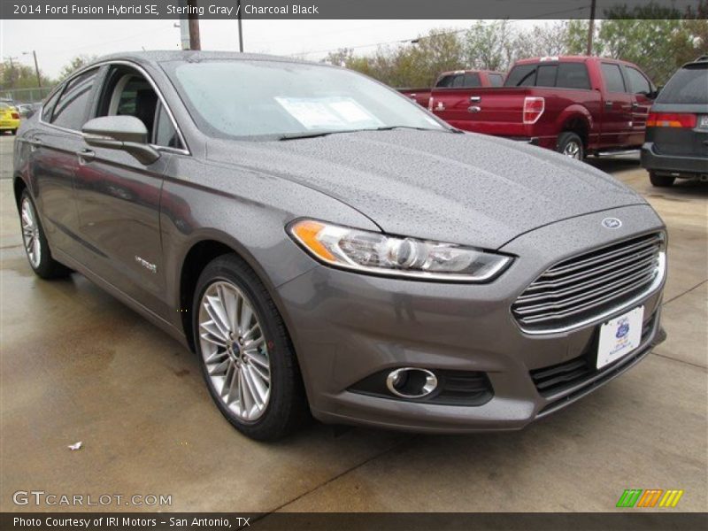 Sterling Gray / Charcoal Black 2014 Ford Fusion Hybrid SE