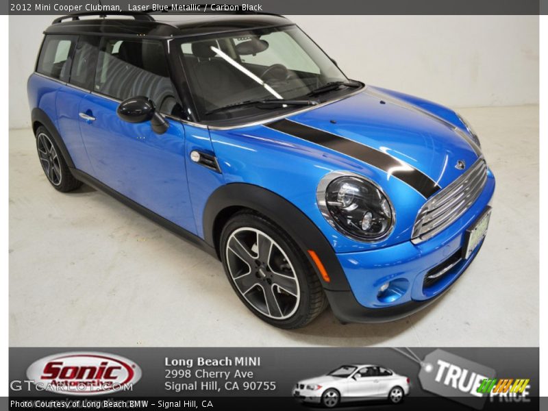 Laser Blue Metallic / Carbon Black 2012 Mini Cooper Clubman