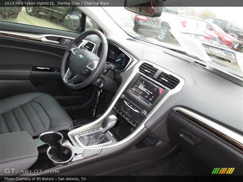Sterling Gray / Charcoal Black 2014 Ford Fusion Hybrid SE