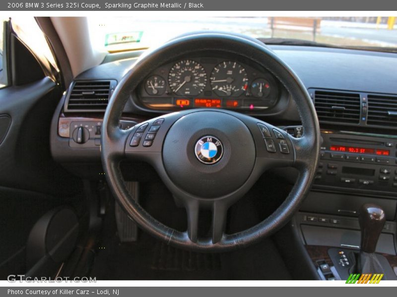 Sparkling Graphite Metallic / Black 2006 BMW 3 Series 325i Coupe