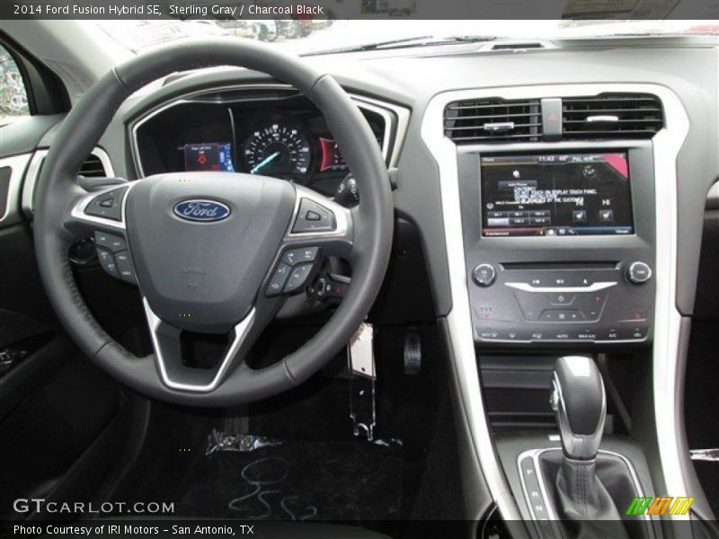 Sterling Gray / Charcoal Black 2014 Ford Fusion Hybrid SE