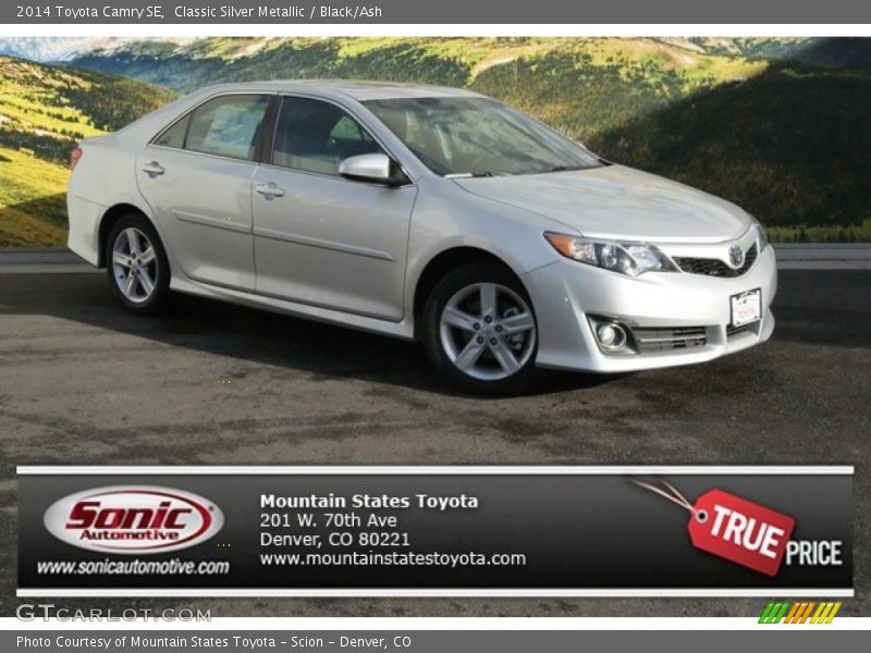 Classic Silver Metallic / Black/Ash 2014 Toyota Camry SE