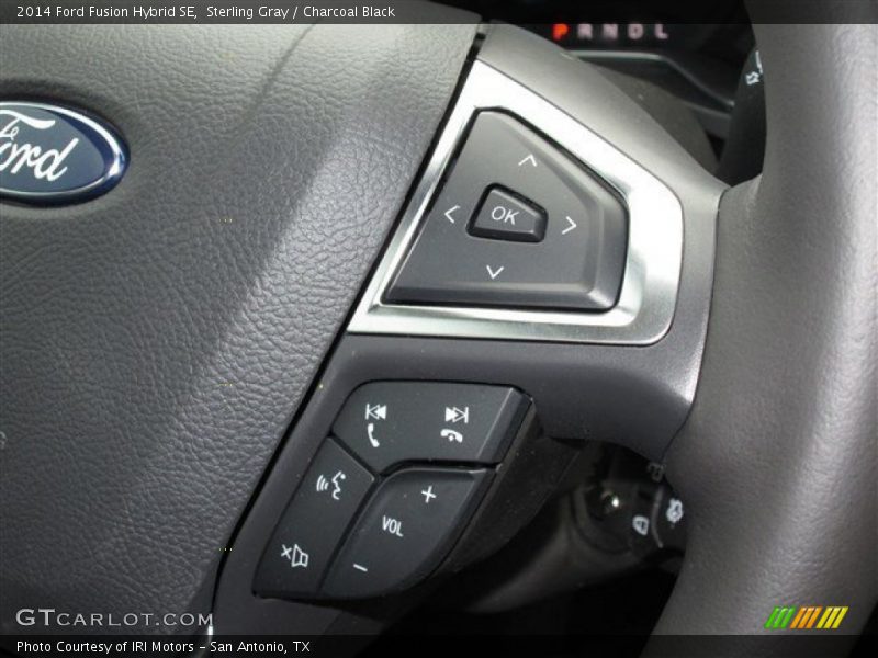 Sterling Gray / Charcoal Black 2014 Ford Fusion Hybrid SE