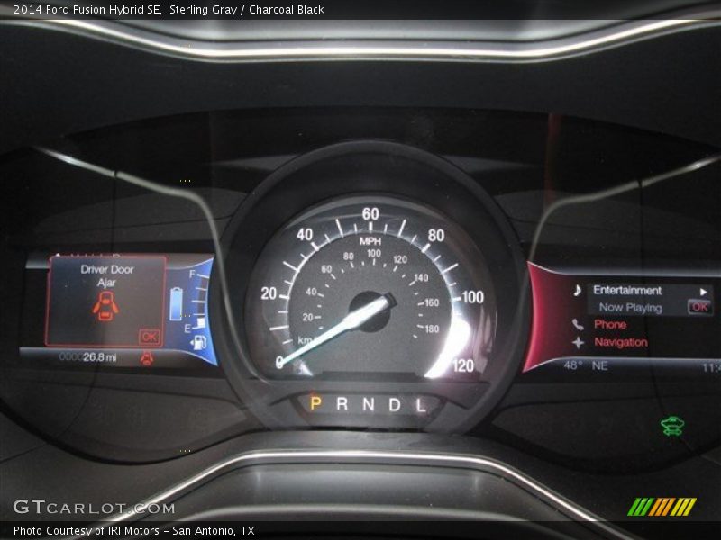 Sterling Gray / Charcoal Black 2014 Ford Fusion Hybrid SE