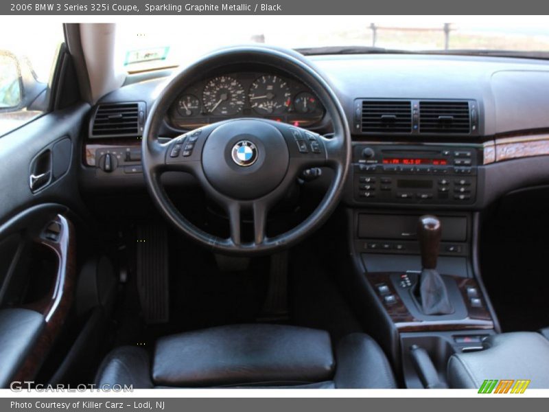 Sparkling Graphite Metallic / Black 2006 BMW 3 Series 325i Coupe