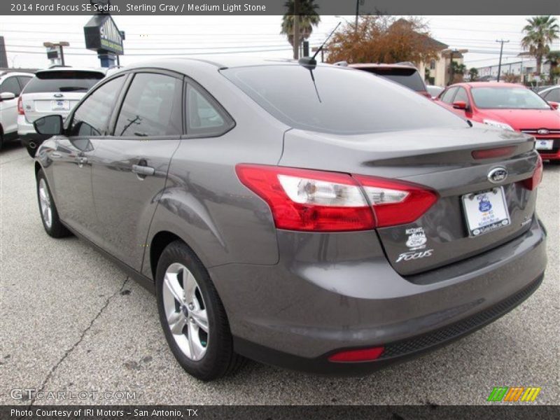 Sterling Gray / Medium Light Stone 2014 Ford Focus SE Sedan
