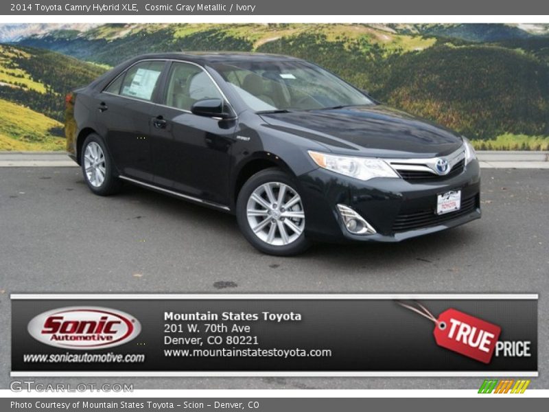 Cosmic Gray Metallic / Ivory 2014 Toyota Camry Hybrid XLE