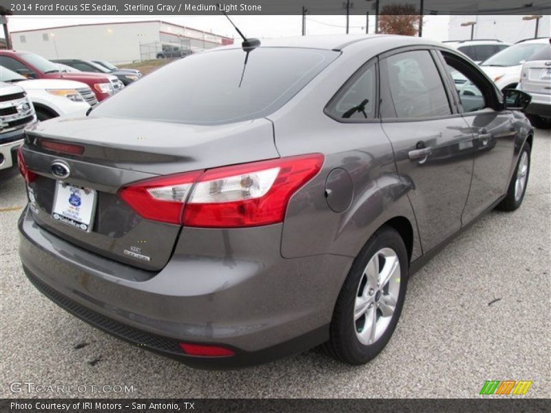 Sterling Gray / Medium Light Stone 2014 Ford Focus SE Sedan