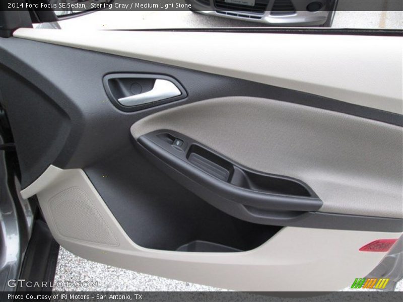 Sterling Gray / Medium Light Stone 2014 Ford Focus SE Sedan