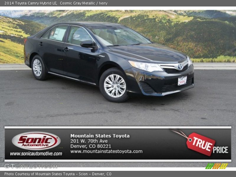 Cosmic Gray Metallic / Ivory 2014 Toyota Camry Hybrid LE