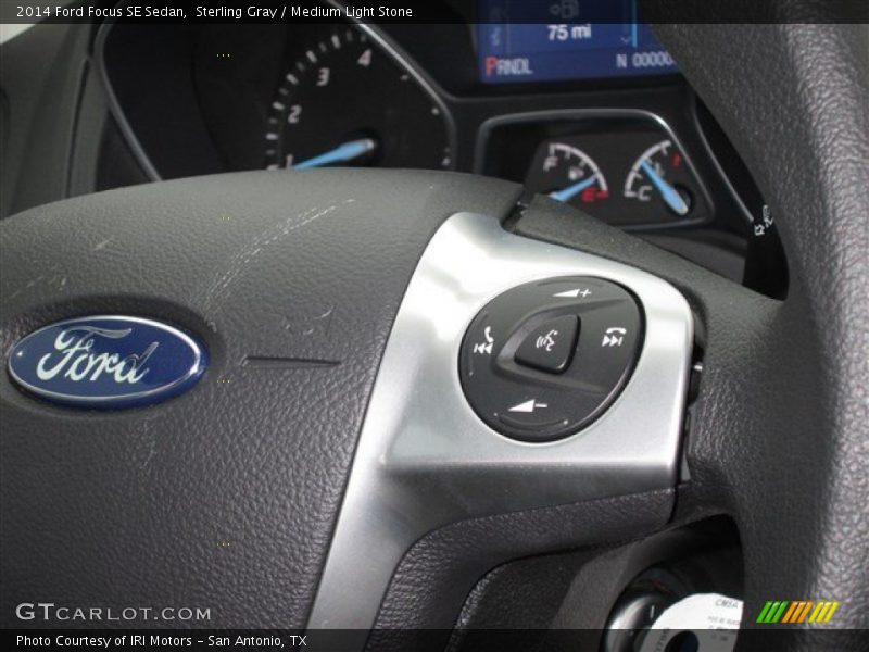 Sterling Gray / Medium Light Stone 2014 Ford Focus SE Sedan