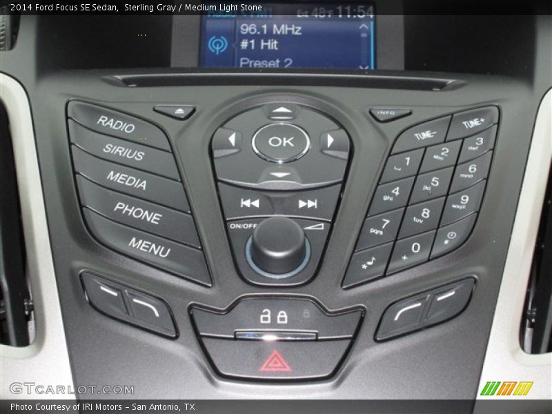 Sterling Gray / Medium Light Stone 2014 Ford Focus SE Sedan