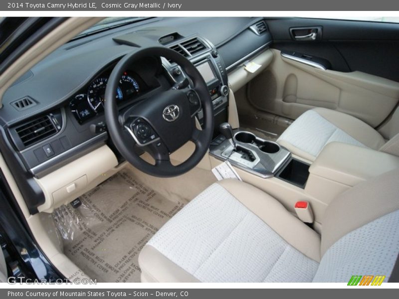 Cosmic Gray Metallic / Ivory 2014 Toyota Camry Hybrid LE