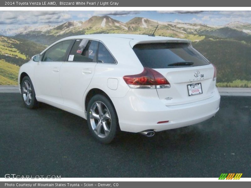 Blizzard White Pearl / Light Gray 2014 Toyota Venza LE AWD