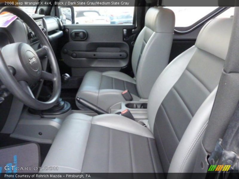 Black / Dark Slate Gray/Medium Slate Gray 2008 Jeep Wrangler X 4x4