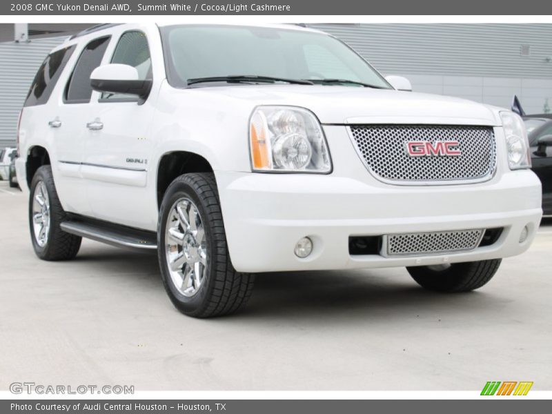 Summit White / Cocoa/Light Cashmere 2008 GMC Yukon Denali AWD