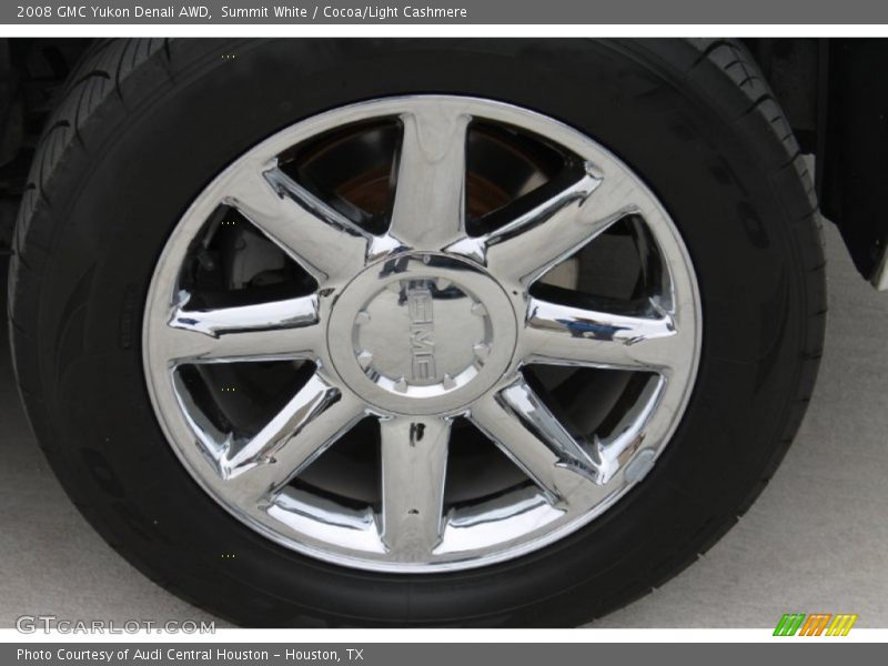 Summit White / Cocoa/Light Cashmere 2008 GMC Yukon Denali AWD