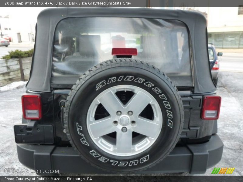 Black / Dark Slate Gray/Medium Slate Gray 2008 Jeep Wrangler X 4x4