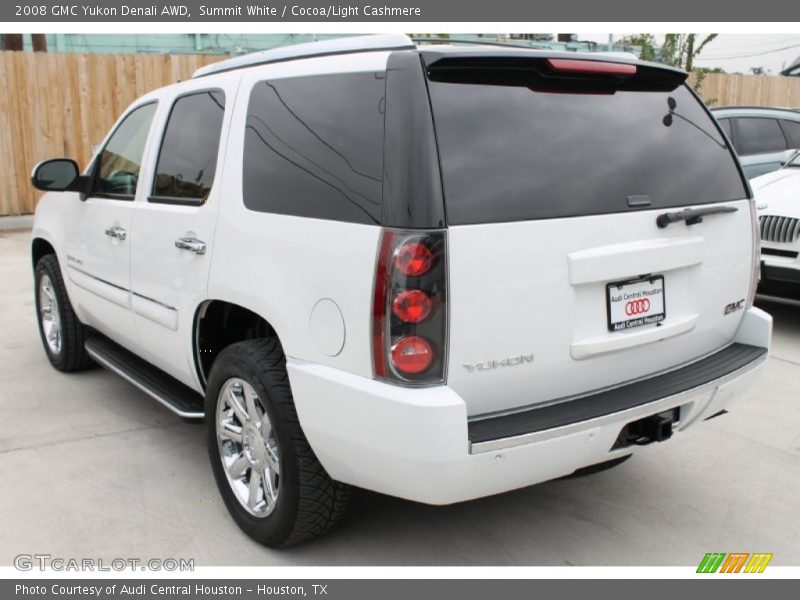 Summit White / Cocoa/Light Cashmere 2008 GMC Yukon Denali AWD