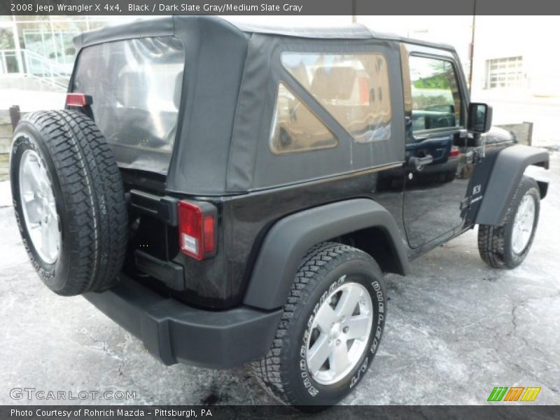 Black / Dark Slate Gray/Medium Slate Gray 2008 Jeep Wrangler X 4x4