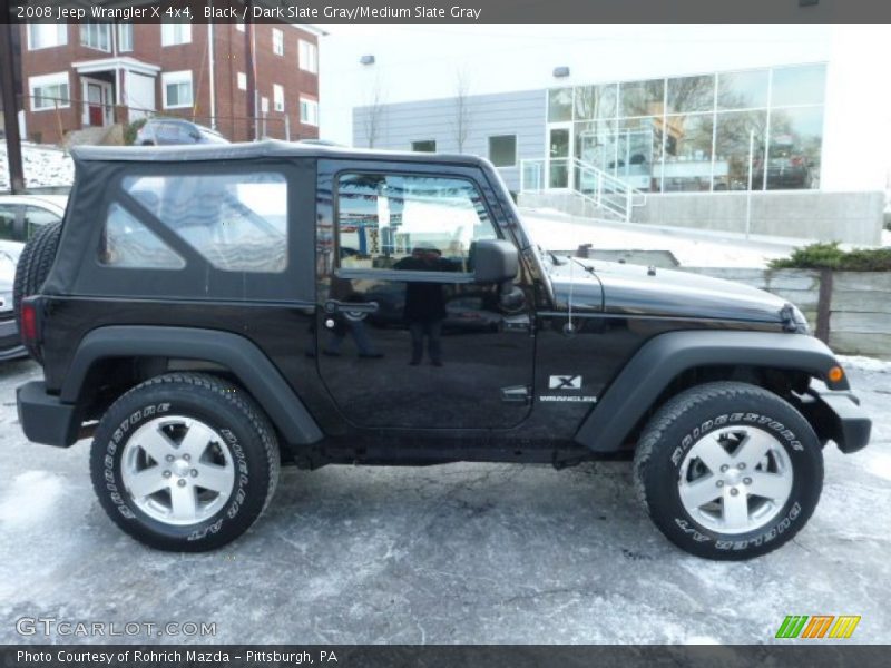 Black / Dark Slate Gray/Medium Slate Gray 2008 Jeep Wrangler X 4x4