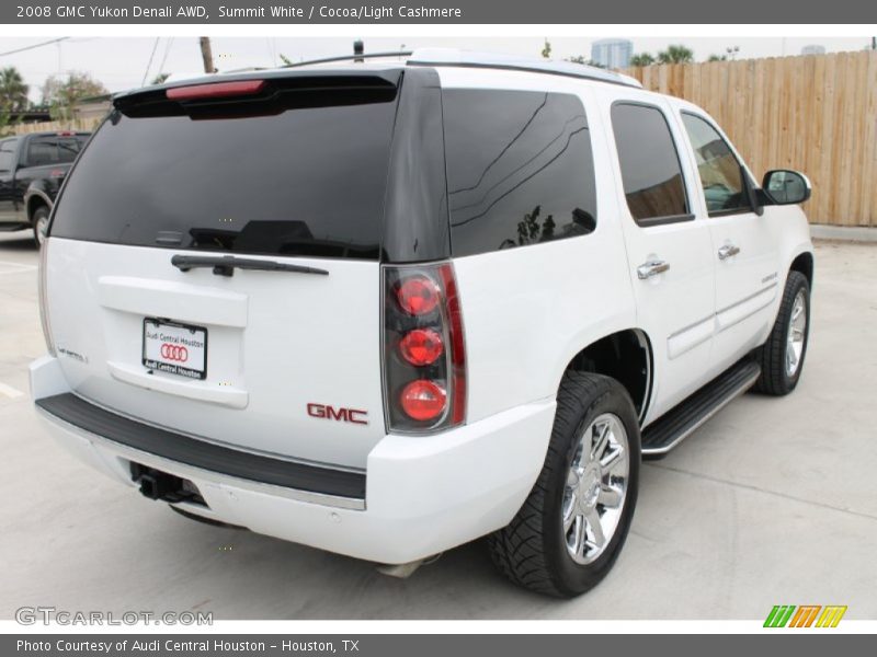 Summit White / Cocoa/Light Cashmere 2008 GMC Yukon Denali AWD