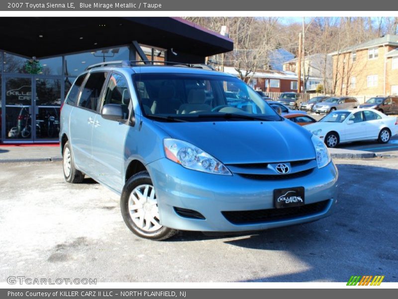 Blue Mirage Metallic / Taupe 2007 Toyota Sienna LE