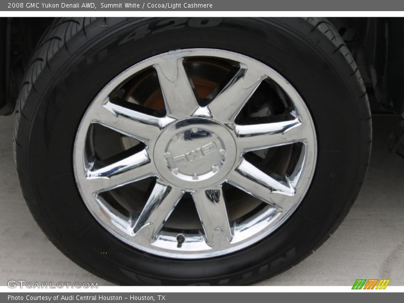 Summit White / Cocoa/Light Cashmere 2008 GMC Yukon Denali AWD