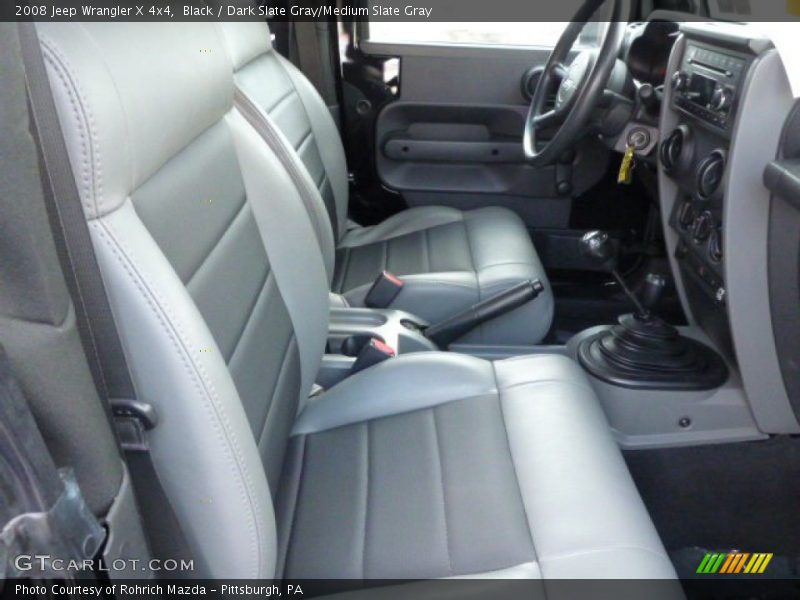 Black / Dark Slate Gray/Medium Slate Gray 2008 Jeep Wrangler X 4x4