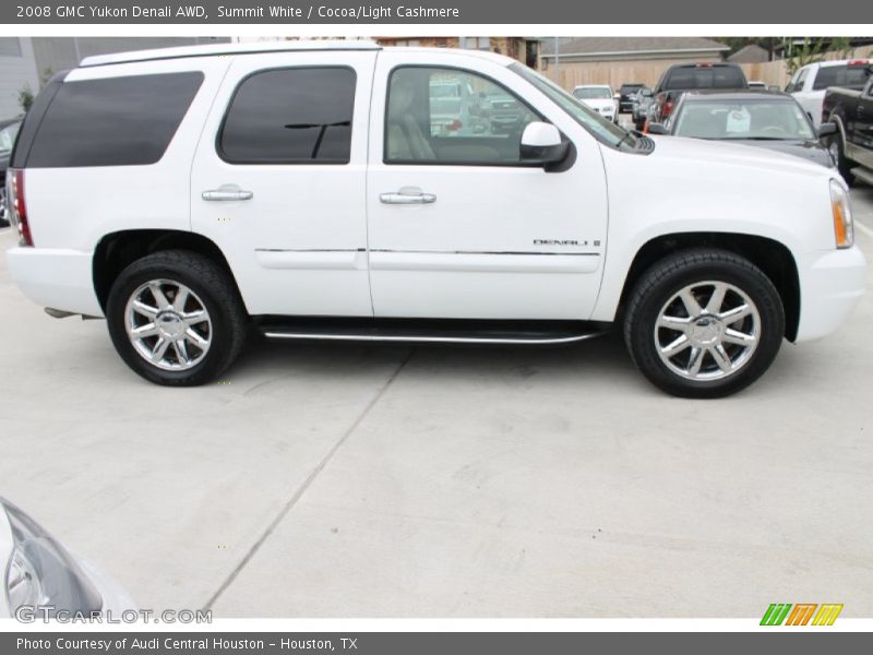 Summit White / Cocoa/Light Cashmere 2008 GMC Yukon Denali AWD