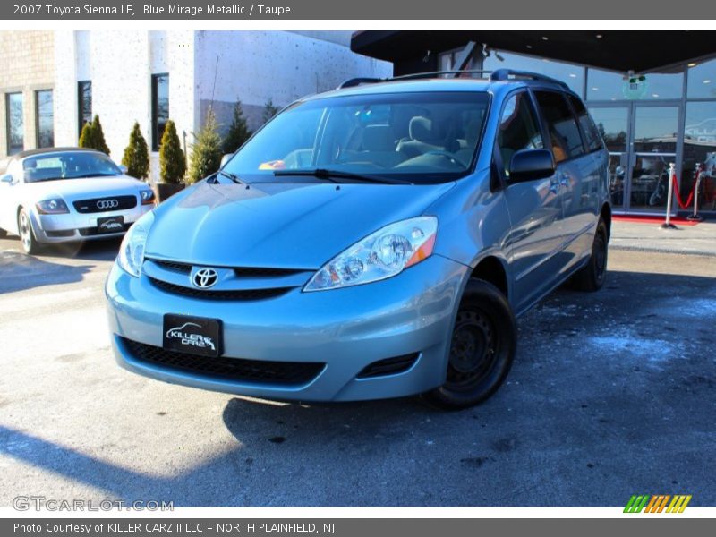 Blue Mirage Metallic / Taupe 2007 Toyota Sienna LE