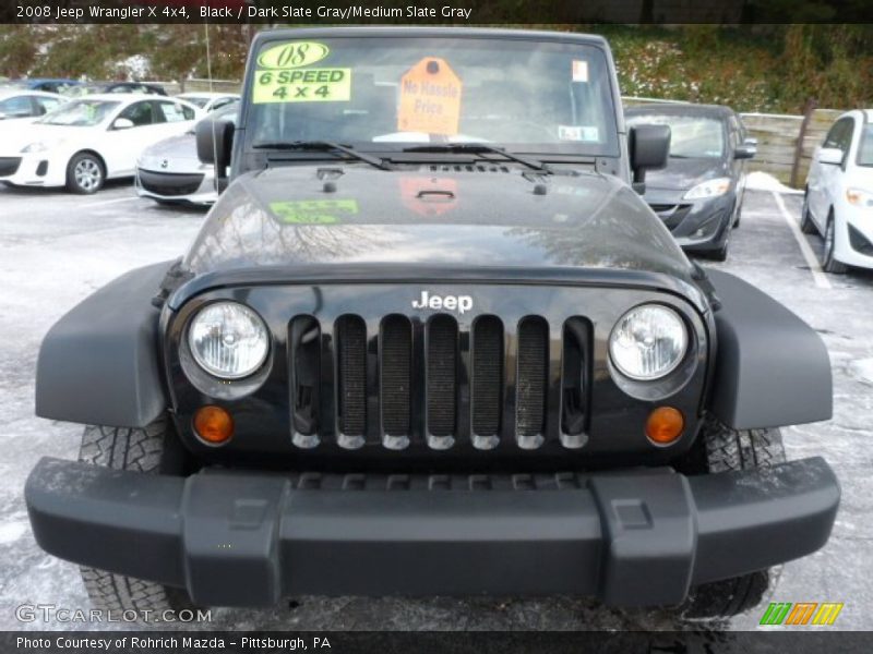 Black / Dark Slate Gray/Medium Slate Gray 2008 Jeep Wrangler X 4x4