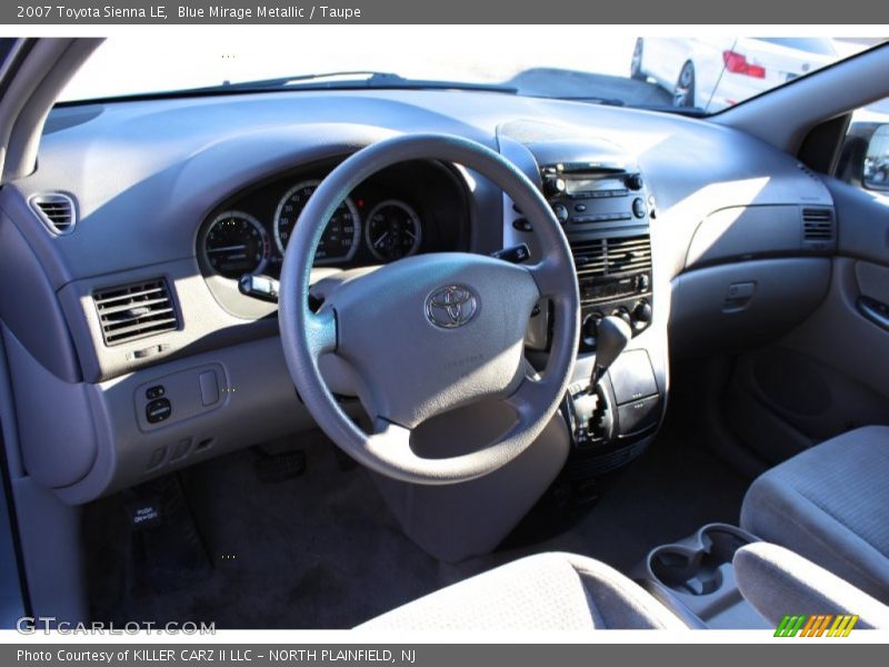 Blue Mirage Metallic / Taupe 2007 Toyota Sienna LE