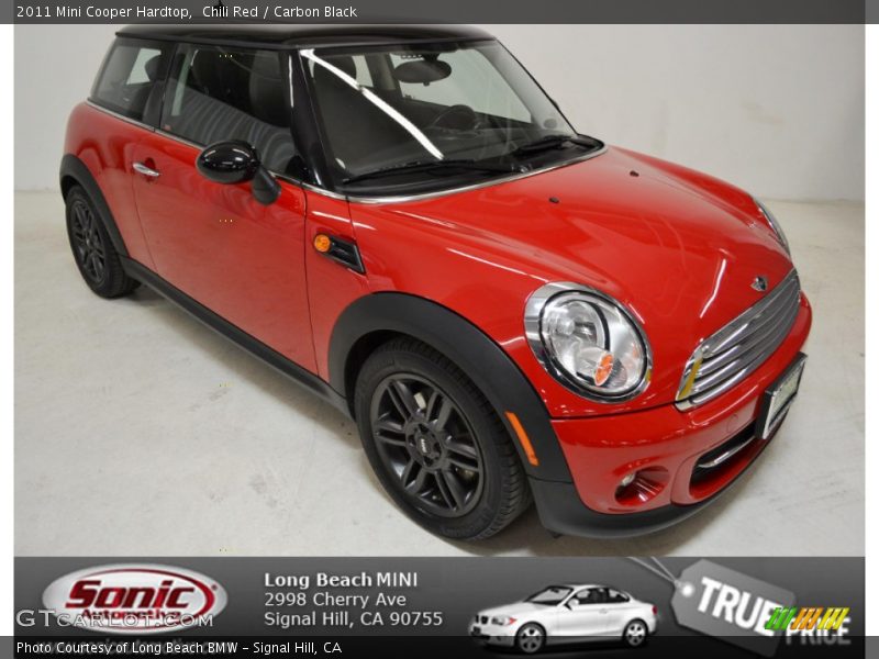 Chili Red / Carbon Black 2011 Mini Cooper Hardtop