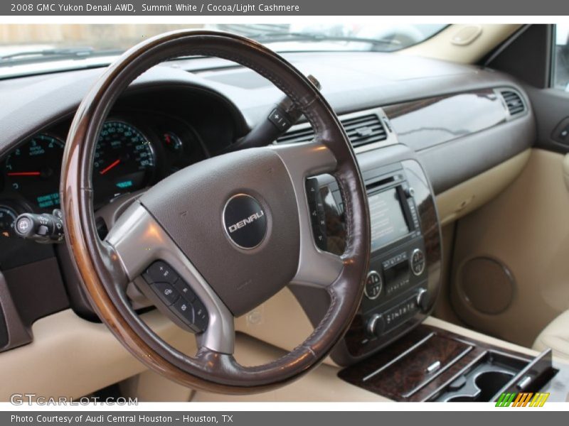 Summit White / Cocoa/Light Cashmere 2008 GMC Yukon Denali AWD