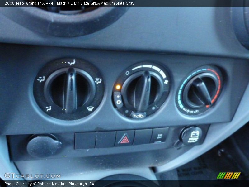 Black / Dark Slate Gray/Medium Slate Gray 2008 Jeep Wrangler X 4x4