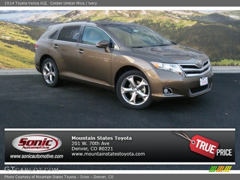 Golden Umber Mica / Ivory 2014 Toyota Venza XLE