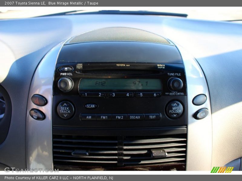 Blue Mirage Metallic / Taupe 2007 Toyota Sienna LE