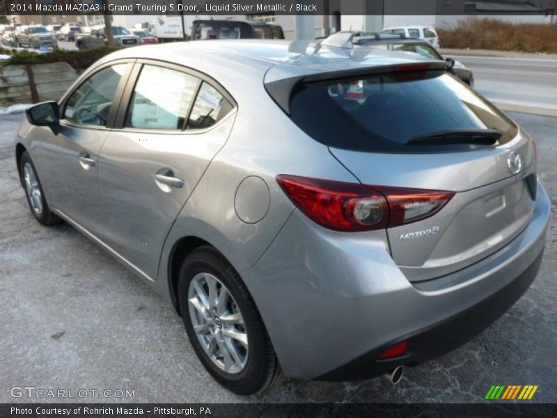 Liquid Silver Metallic / Black 2014 Mazda MAZDA3 i Grand Touring 5 Door