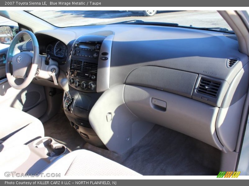 Blue Mirage Metallic / Taupe 2007 Toyota Sienna LE