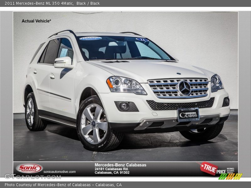 Black / Black 2011 Mercedes-Benz ML 350 4Matic